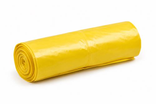 Pytel-odpad ŽLUTÝ 70x110 80mi  120L  15ks/rol  10rol/krt